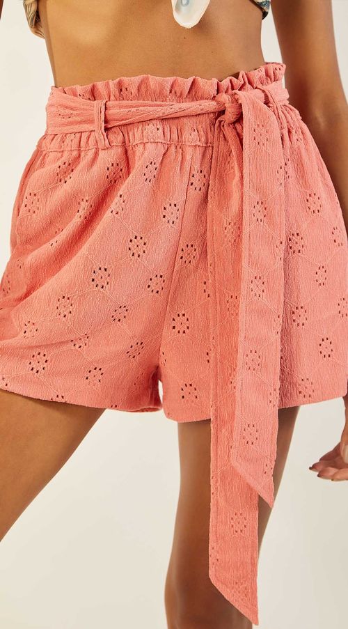 Shorts Zinco Clochard Com Amarração Laranja