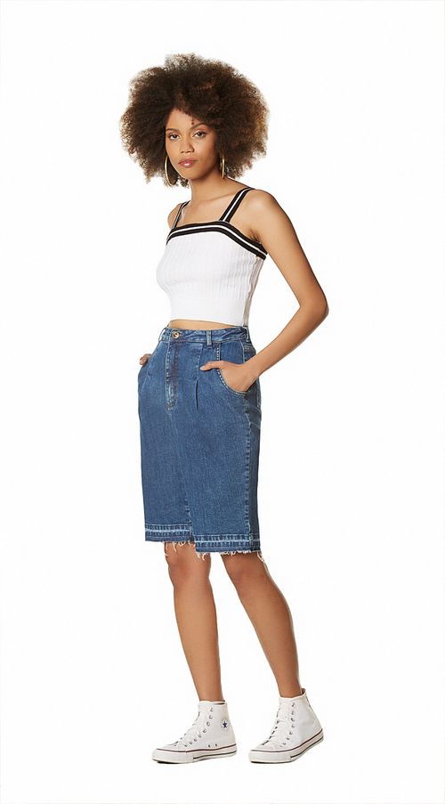 Bermuda Zinco Jogger Média Jeans