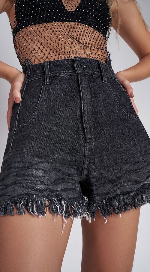 Shorts Zinco Five Pockets Resinado Preto