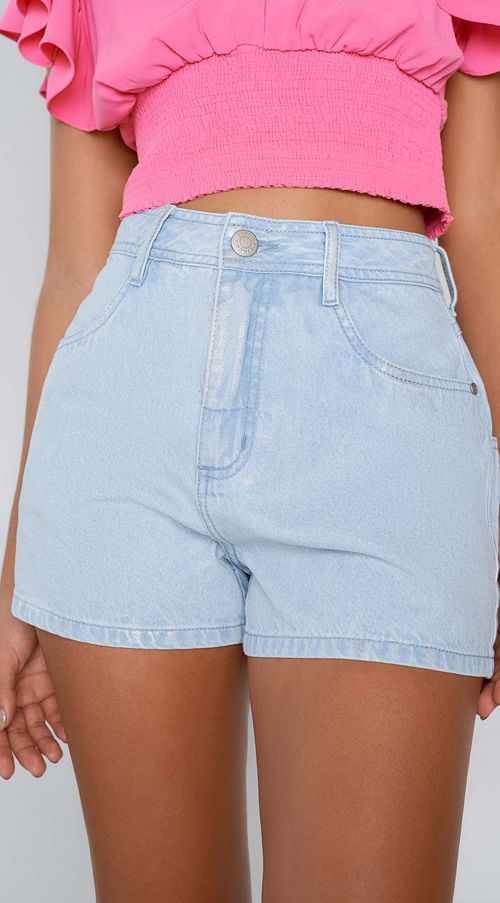 Shorts Zinco Five Pockets Com Foil Jeans