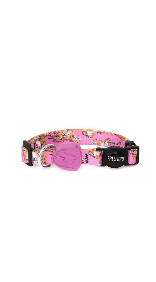 Coleira Zinco Pet Gato Estampada Zinco Rosa