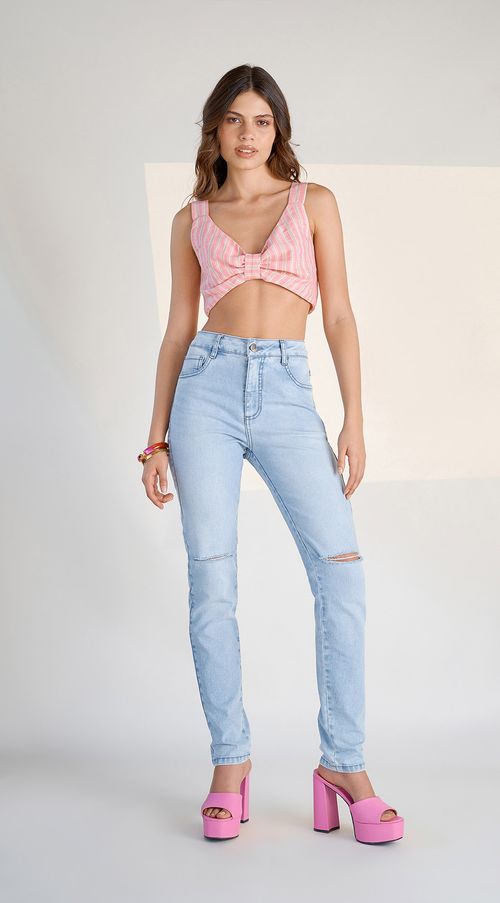 Calca Zinco Skinny Cós Intermediário Estiletado Jeans