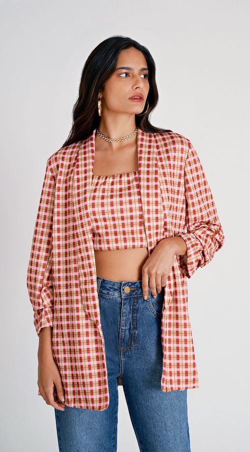 Top Zinco Justo Alça Larga Com Lastex Rosa
