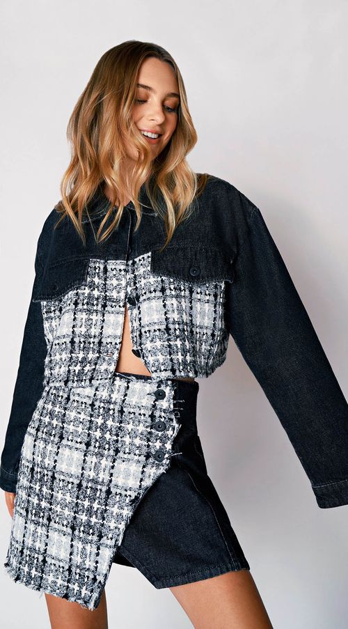 Camisa Zinco Manga Longa Com Botões Preto