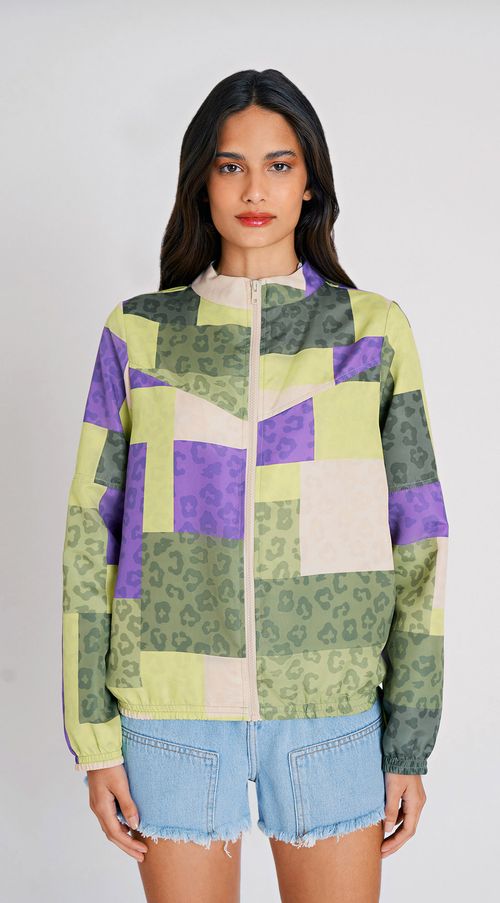 Jaqueta Zinco Reta Corta Vento Roxo