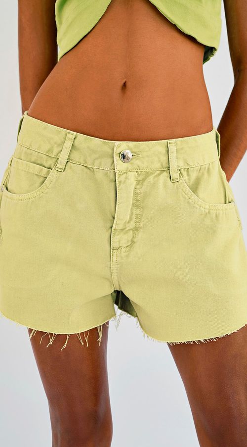 Shorts Zinco Five Pockets Barra A Fio Verde