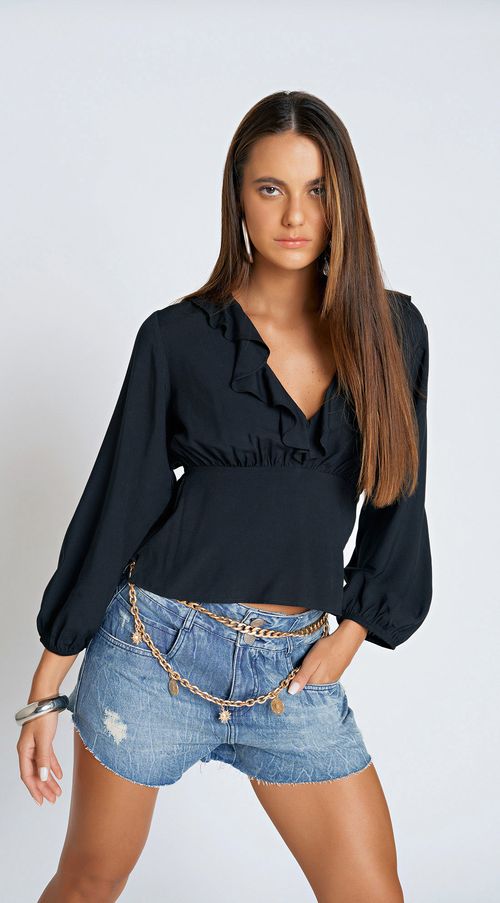 Shorts Zinco Five Pockets Barra Desfiada Jeans