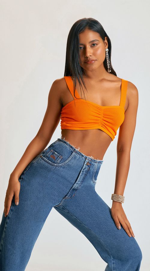 Calca Zinco Comfort Cós Intermediário Detalhe Cós Jeans
