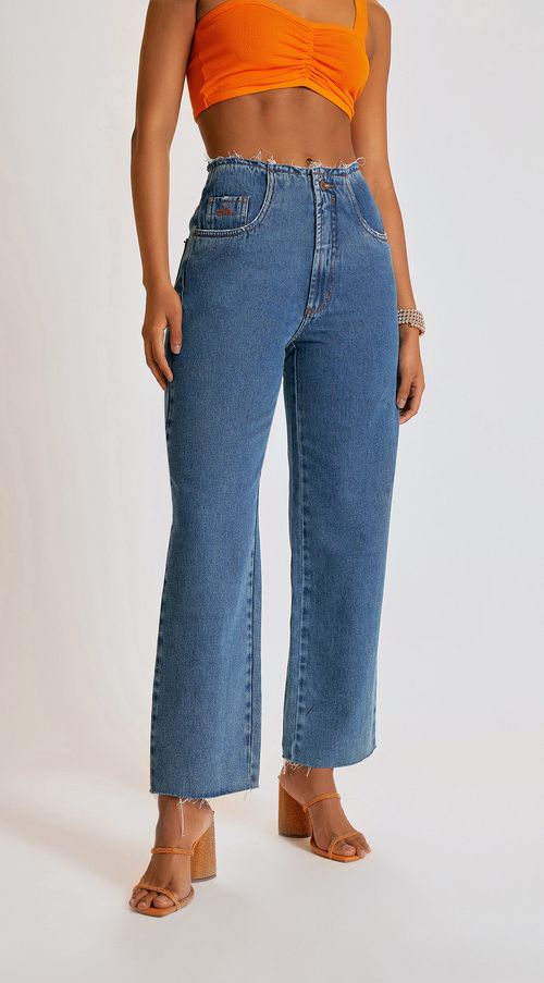 Calca Zinco Comfort Cós Intermediário Detalhe Cós Jeans