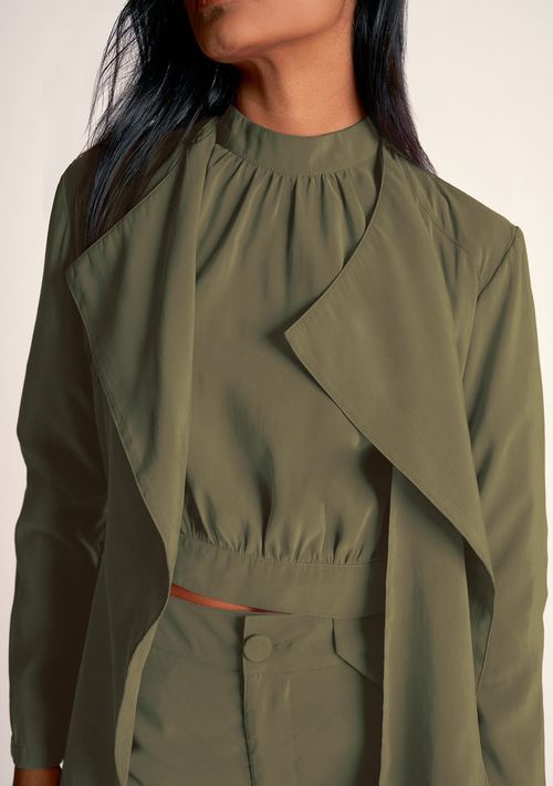 Parka Zinco Com Amarração Verde