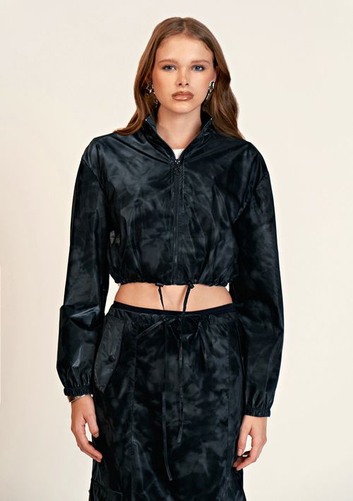 Jaqueta Zinco Curta Detalhe Amarril Preto