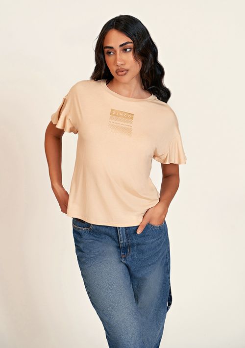 Calca Zinco Baggy Cós Alto Com Martingale Jeans