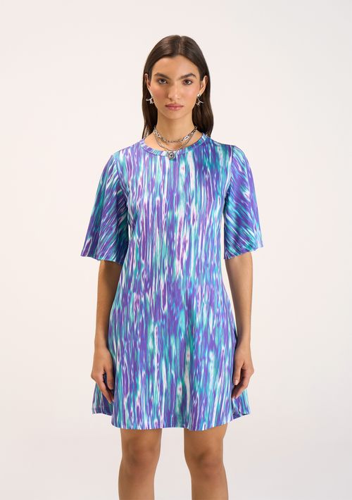 T-Shirt Zinco Dress Estampada Azul