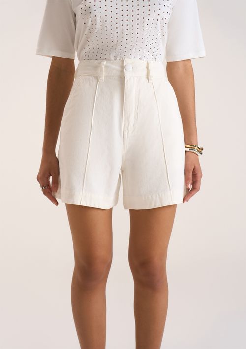 Shorts Zinco Linha A Tradicional Off White