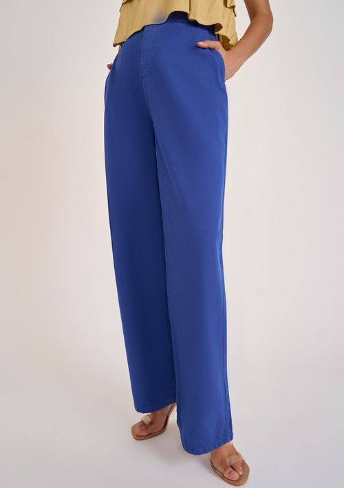 Calça Zinco Wide Alta Azul