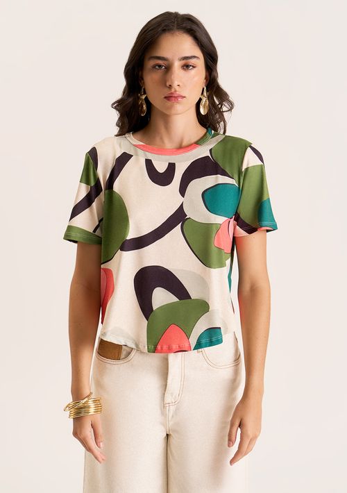 T-Shirt Zinco Decote Redondo Básica Verde