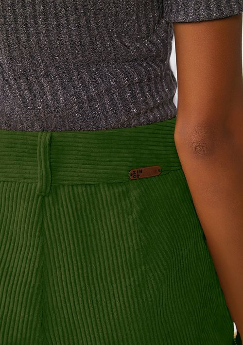 Calça Zinco Reta Alta Verde