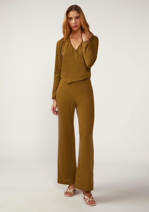 Calça Zinco Reta Alta Verde