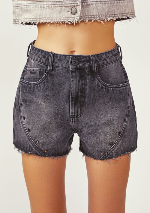 Shorts Zinco Reto Alta Preto