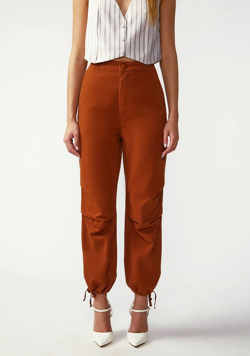 Calça Zinco Jogging Alta Marrom