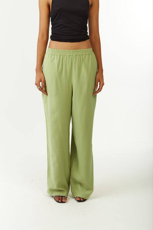 Calça Zinco Pantalona Alta Verde