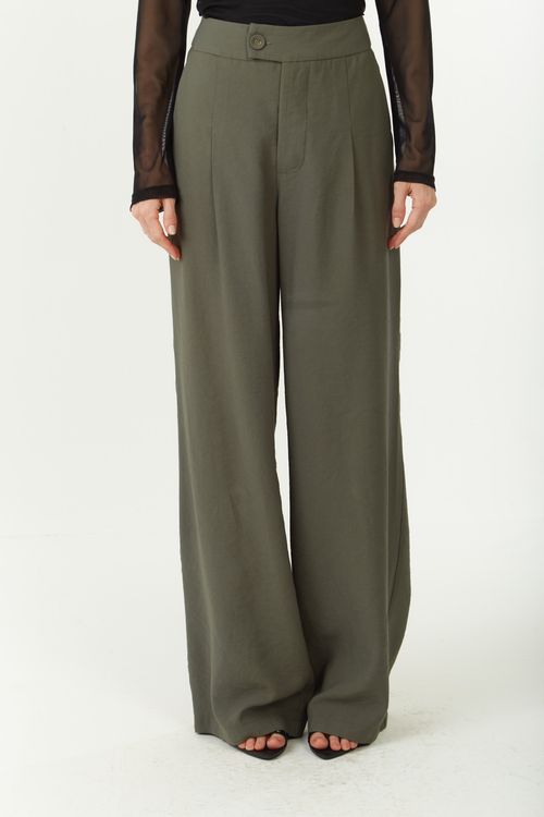 Calça Zinco Reta Alta Verde