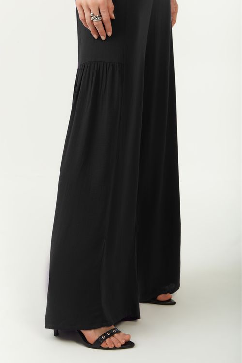 Calça Zinco Reta Alta Preto