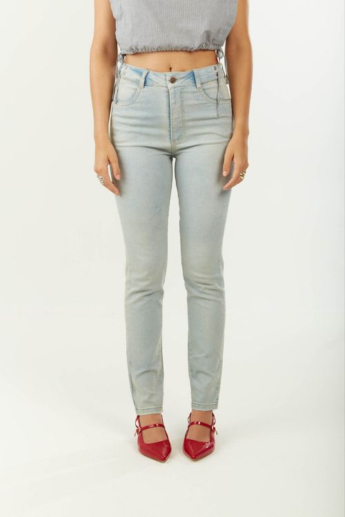 Calça Zinco Skinny Alta Azul