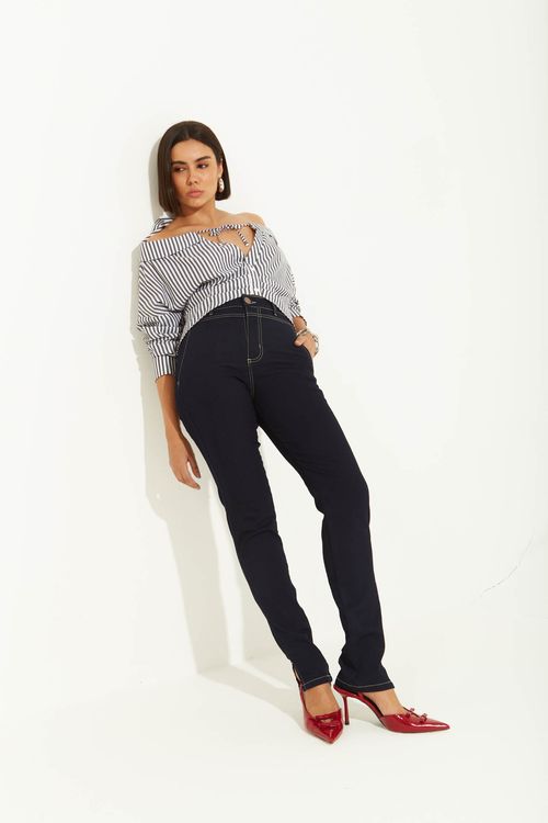 Calça Zinco Skinny Alta Azul