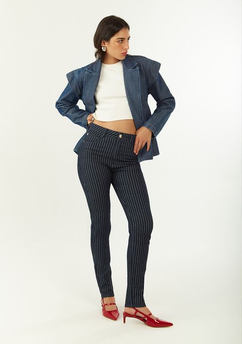 Calça Zinco Skinny Alta Azul