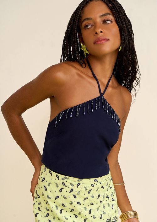 Regata Zinco Solta Cava Francesa Alongada Azul