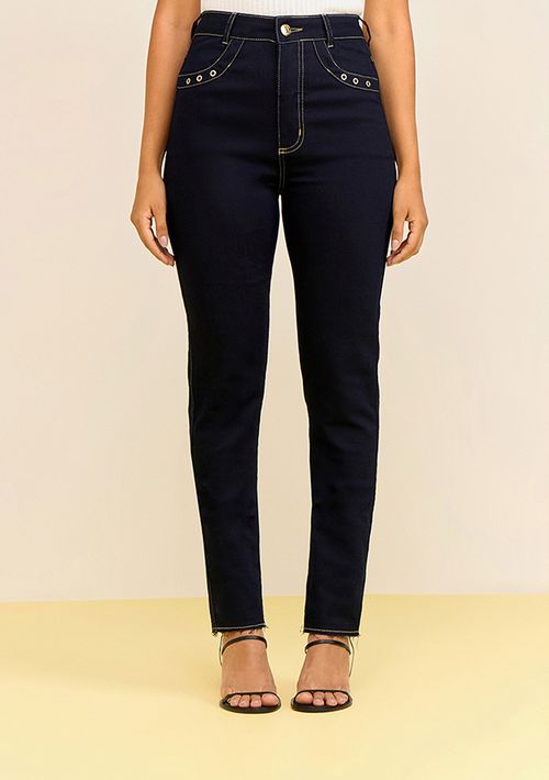 Calça Zinco Skinny Alta Azul