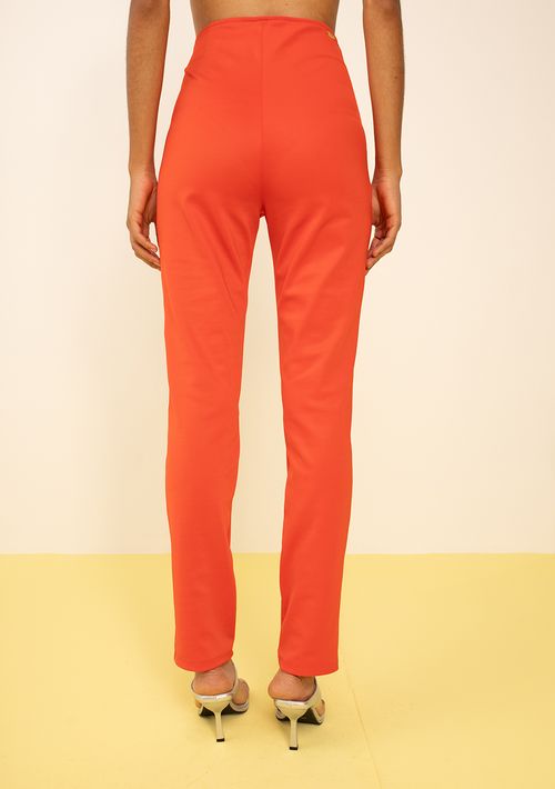 Calça Zinco Slim Alta Laranja