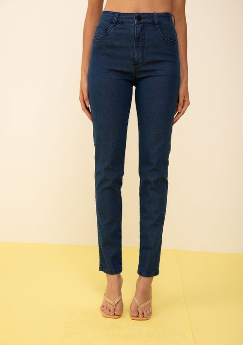 Calça Zinco Skinny Alta Azul