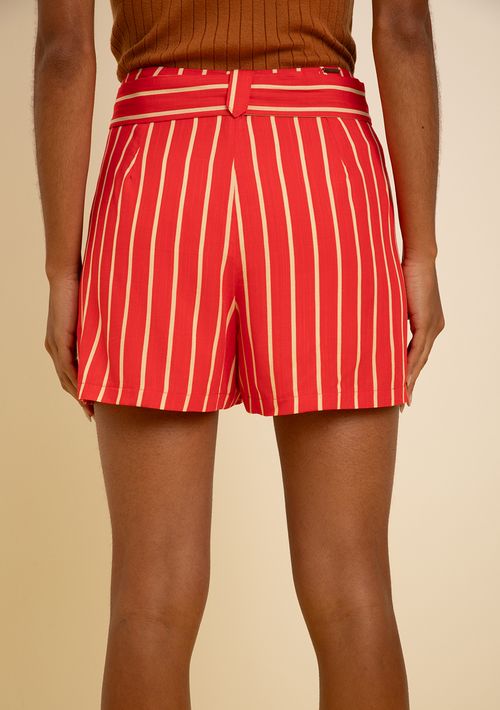 Shorts Zinco Amplo Alta Vermelho