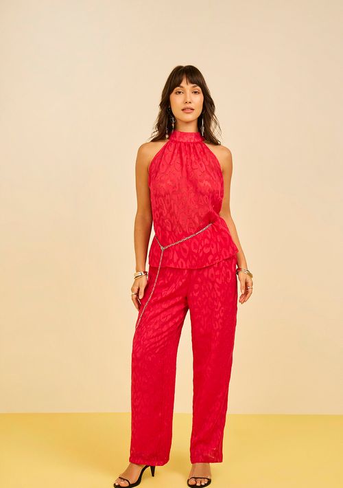 Calça Zinco Jogging Alta Rosa