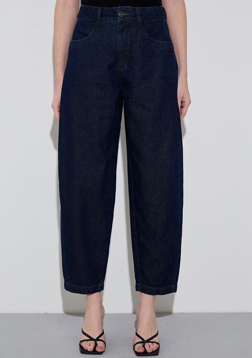 Calça Zinco Mom Alta Azul