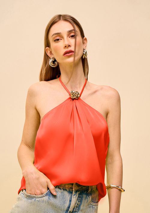 Regata Zinco Solta Cava Francesa Padrão Laranja