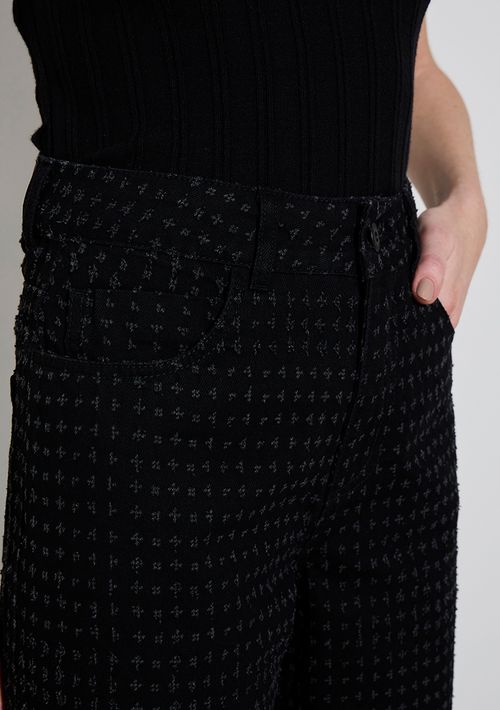 Calça Zinco Mom Alta Preto